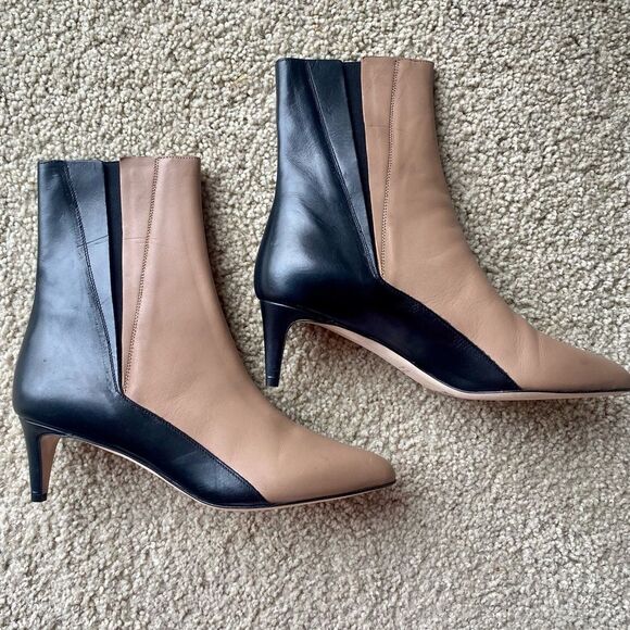 ATP Atelier Nila Two-Tone Leather Ankle Boots - Picture 1 of 11